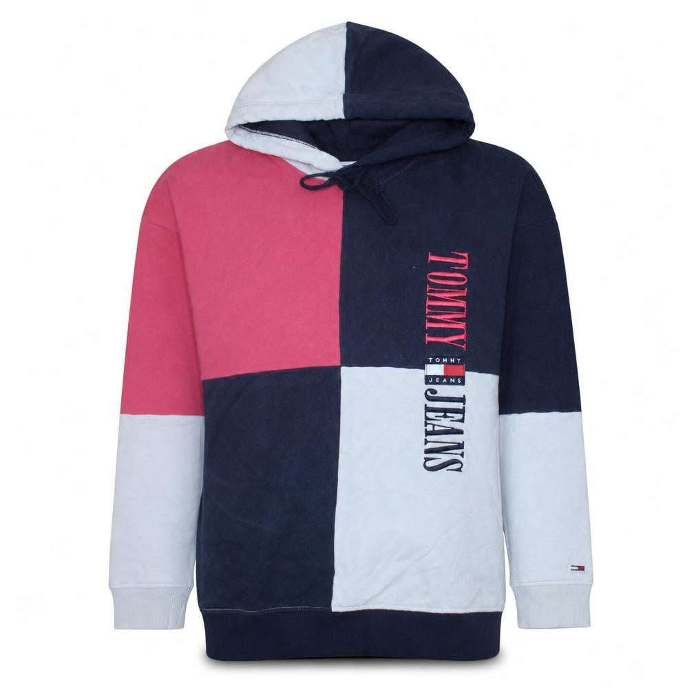 Tommy Jeans Women's Multicoloured Hooded Pullover Sweatshirt Size L