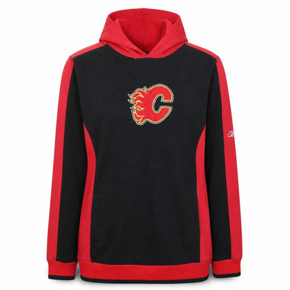 Reebok Hockey Women's Red & Black Pullover Hoodie Size XL Cotton Blend