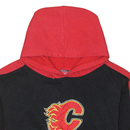 Reebok Hockey Women's Red & Black Pullover Hoodie Size XL Cotton Blend