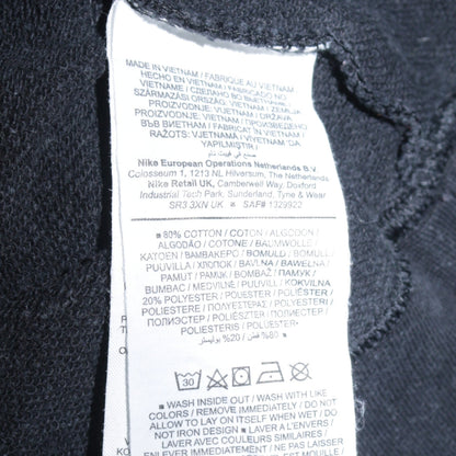 Nike Men's Black Logo Crew Neck Pullover Sweatshirt Size M