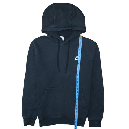 Nike Men's Black Pullover Hoodie Small Logo Fleece Sweatshirt