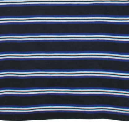Adidas Mens Black Blue Striped 1/2 Zip Sweatshirt Size S