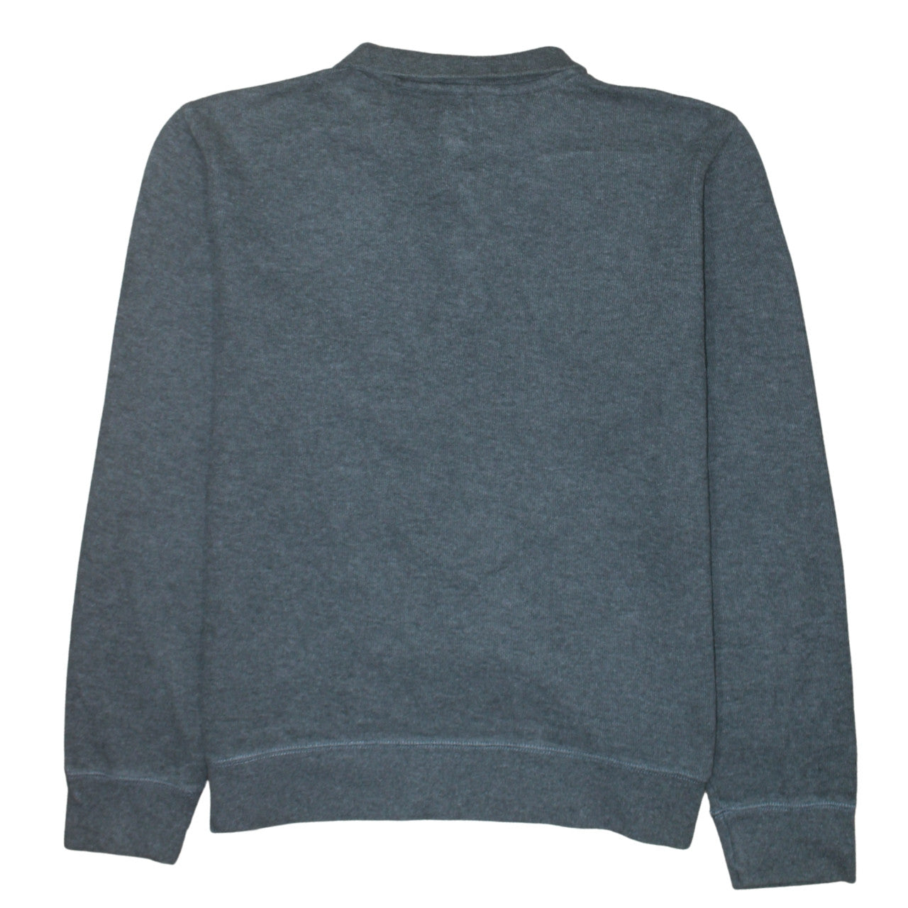Gap Mens Grey XXL Collared Henley Sweatshirt Long Sleeve Cotton