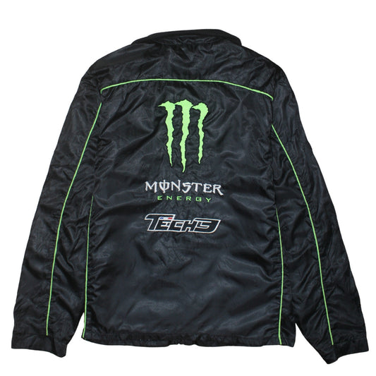 Tech3 Mens Black XL Bomber Jacket Monster Energy Racing Style