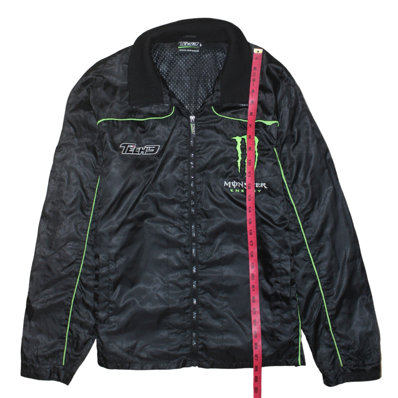 Tech3 Mens Black XL Bomber Jacket Monster Energy Racing Style