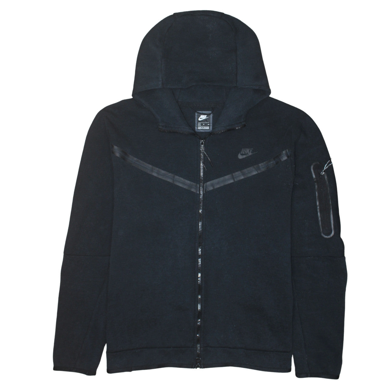 Nike Men’s Black XL Full Zip Hoodie Sweatshirt Lightweight Hooded