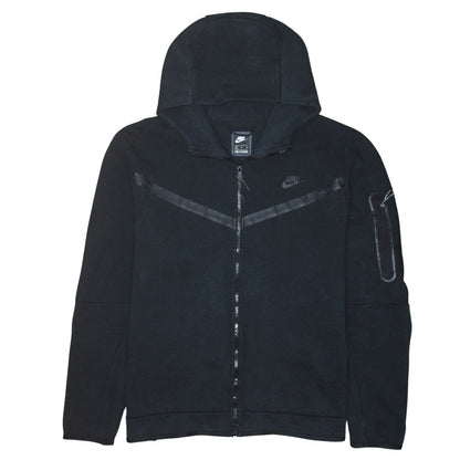 Nike Men’s Black XL Full Zip Hoodie Sweatshirt Lightweight Hooded