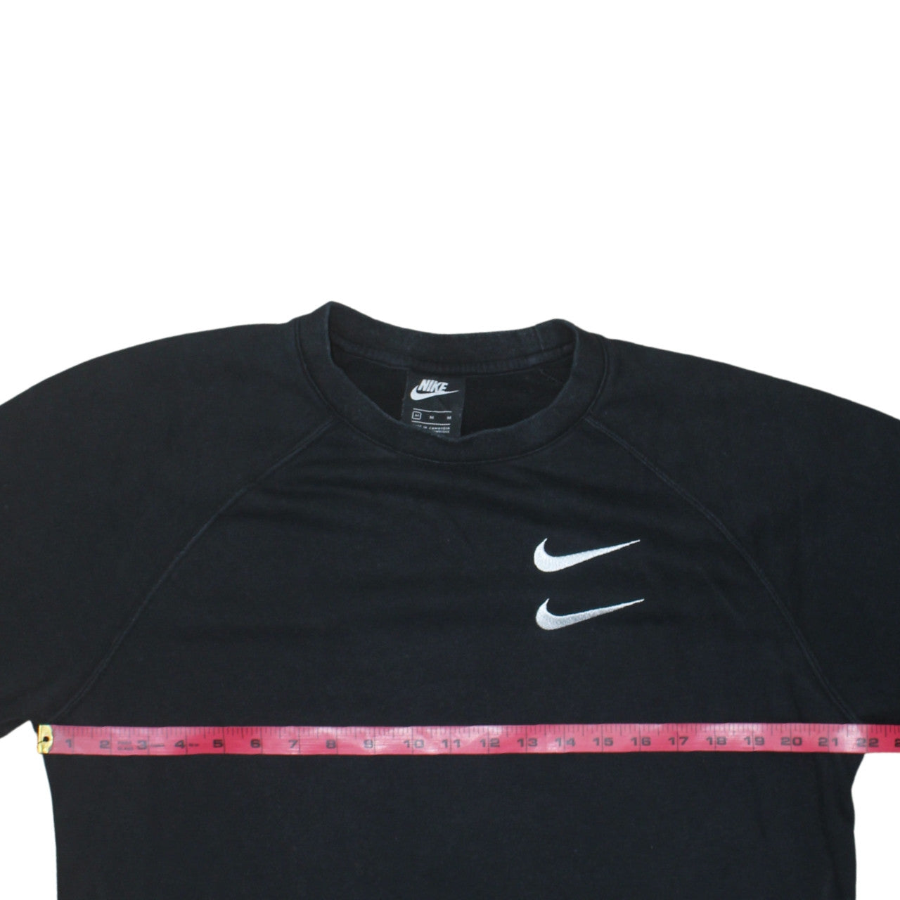 Nike Men's Black Medium Crew Neck Graphic Logo Sweatshirt