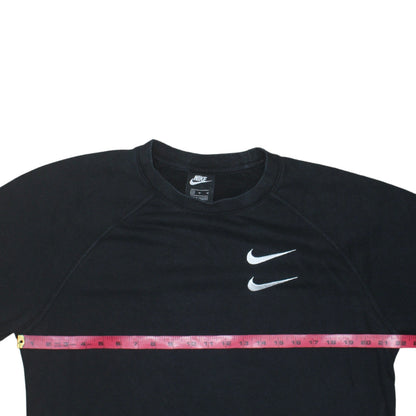Nike Men's Black Medium Crew Neck Graphic Logo Sweatshirt