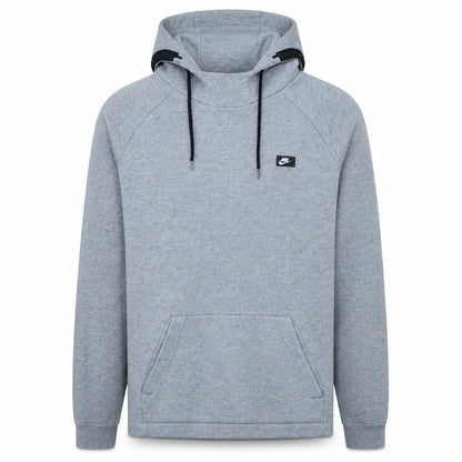 Nike Men's Grey Pullover Hoodie M Regular Fit Fleece Sportswear