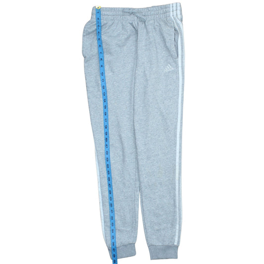 Adidas Women Grey Joggers S Regular Fit Sweatpants Elastic Waist