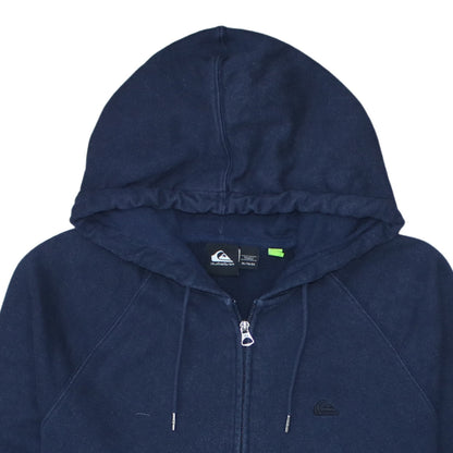 Quiksilver Men's Navy Blue XL Full Zip Hoodie Cotton Blend