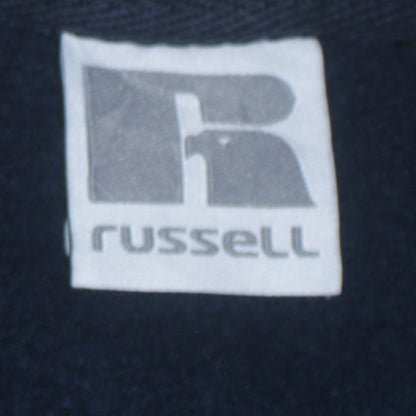 Russell Mens Blue Crew Neck Pullover Sweatshirt Size M