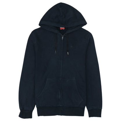Puma Men’s Black Full Zip Hoodie Size M Cotton Blend