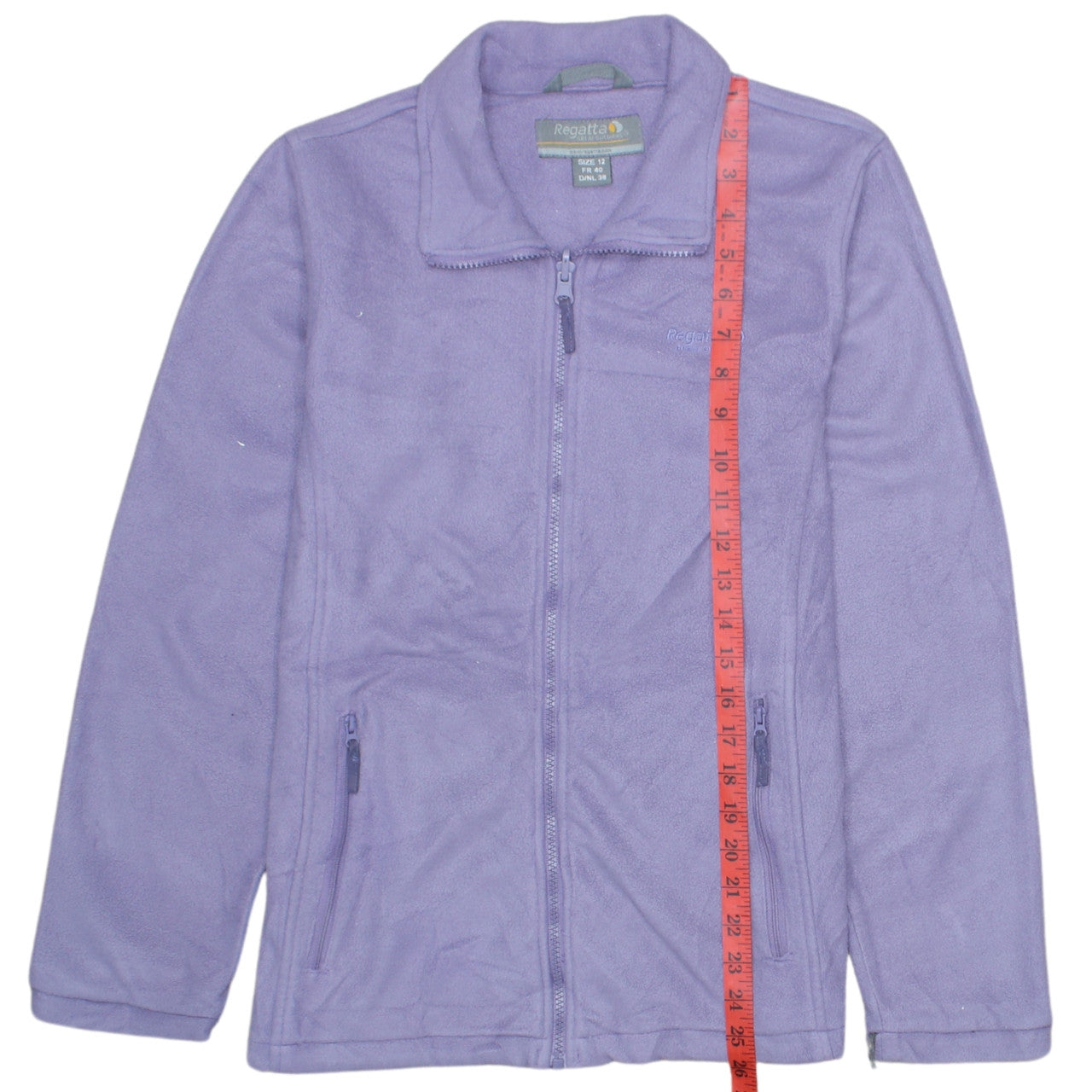 Regatta Women’s Purple Fleece Full Zip Jacket Size 12