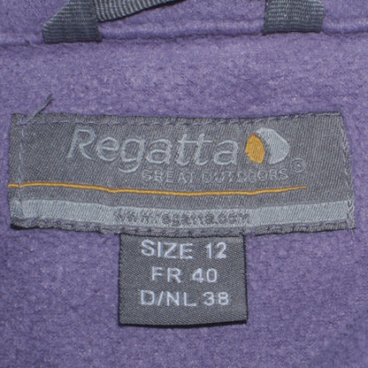 Regatta Women’s Purple Fleece Full Zip Jacket Size 12