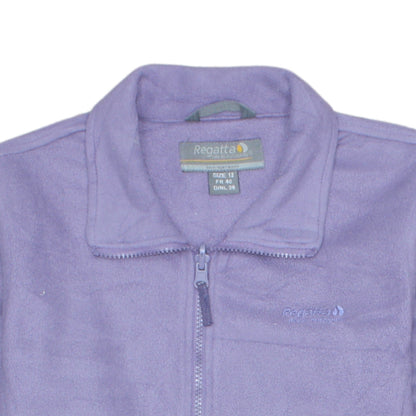 Regatta Women’s Purple Fleece Full Zip Jacket Size 12