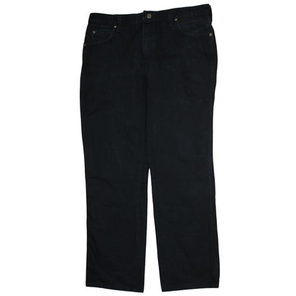 Wrangler Men's Black Regular Fit Straight Jeans 38x32