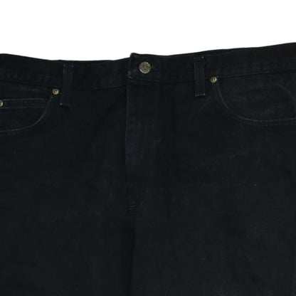 Wrangler Men's Black Regular Fit Straight Jeans 38x32