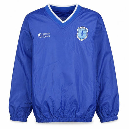 Front view of Lenihan Sports boys’ blue 13-14 years windbreaker training jacket