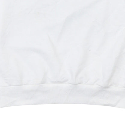 ROMWE Men's White Dragon Graphic Pullover Hoodie Size S