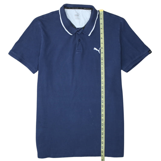 Puma Men's Blue XL Regular Fit Short Sleeve Polo Shirt