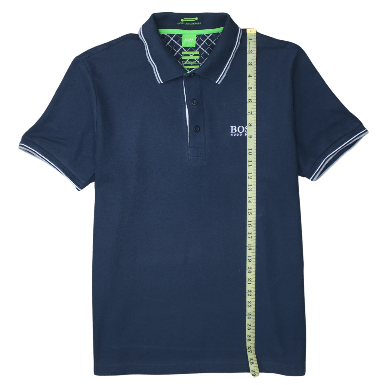 Hugo Boss Men's Blue Moisture Manager Polo Shirt XL Classic Fit