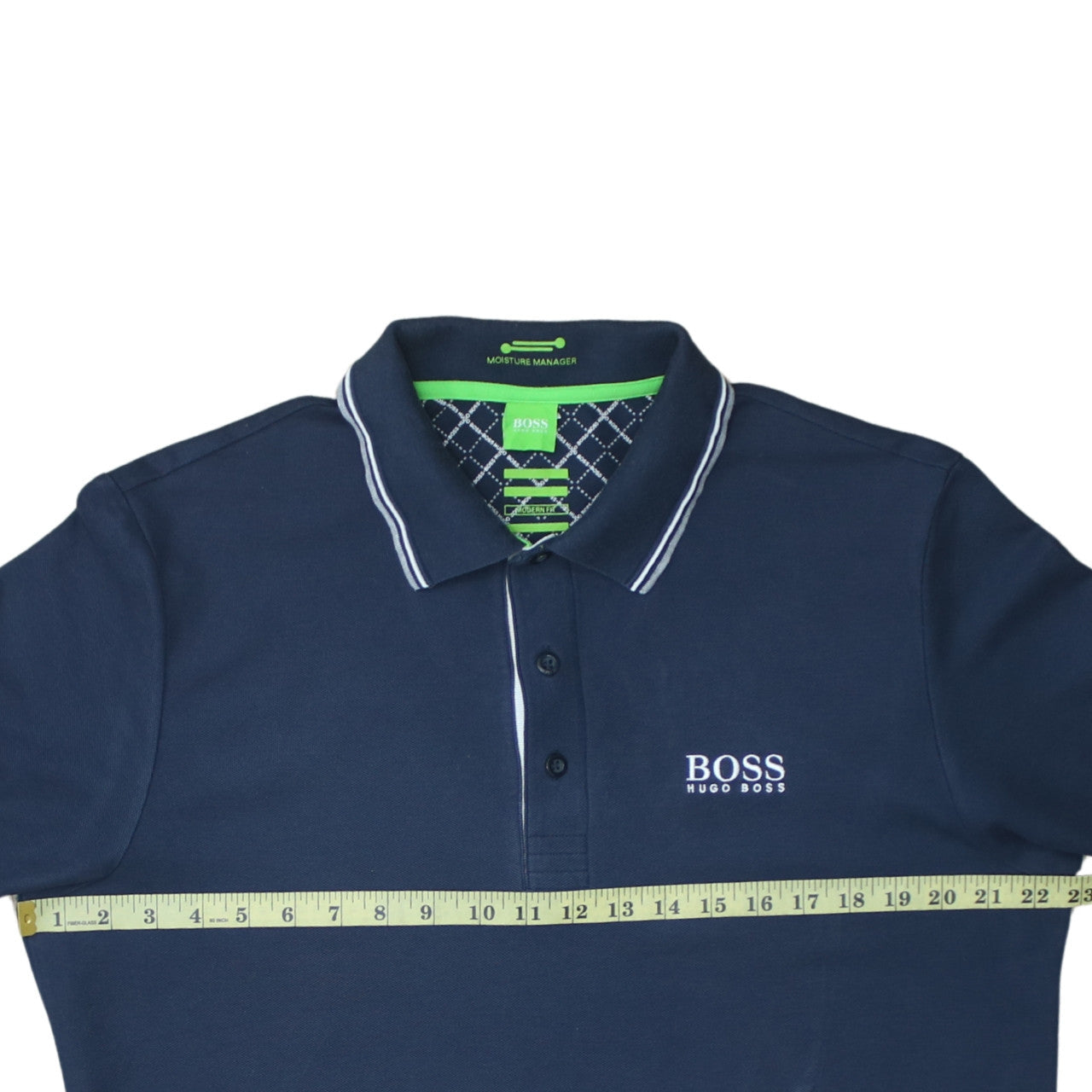 Hugo Boss Men's Blue Moisture Manager Polo Shirt XL Classic Fit