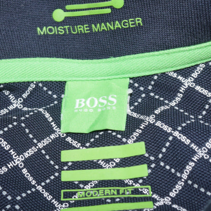 Hugo Boss Men's Blue Moisture Manager Polo Shirt XL Classic Fit