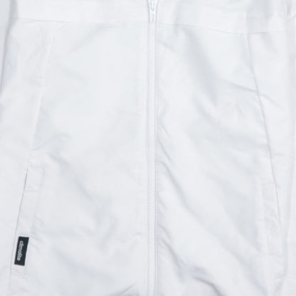 Adidas Men’s White Windbreaker Jacket L Lightweight Hooded