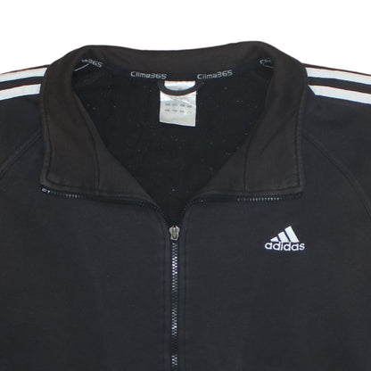 Adidas Men's Black Full Zip Sweatshirt Size M Sports Fleece