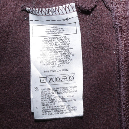 Adidas Women’s Brown Pullover Hoodie M 12-14 Classic Logo Cotton