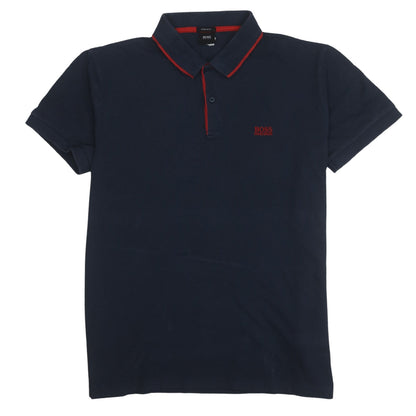 Hugo Boss Men's Blue Regular Fit Short Sleeve Polo Shirt XL