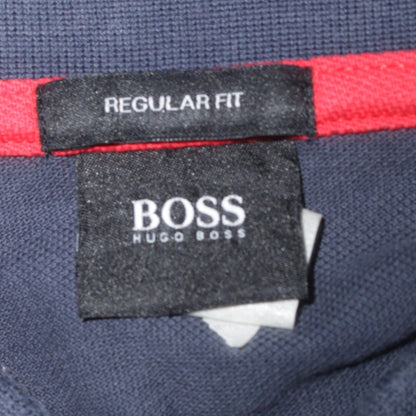 Hugo Boss Men's Blue Regular Fit Short Sleeve Polo Shirt XL