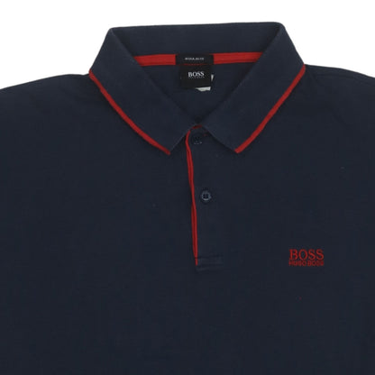 Hugo Boss Men's Blue Regular Fit Short Sleeve Polo Shirt XL
