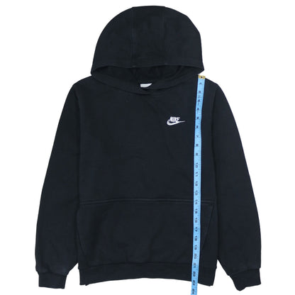 Nike Boys Black Pullover Hoodie XL 158-170cm Hooded Logo Sweatshirt