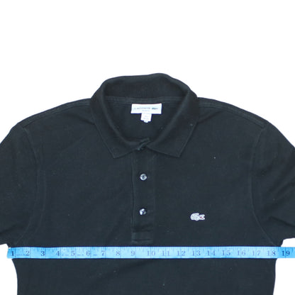 Lacoste Men's Black Slim Fit Polo Shirt Size XS Cotton Blend