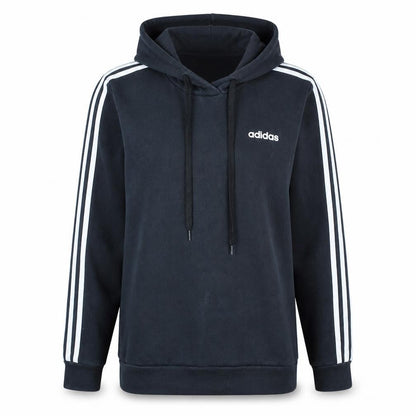 Adidas Womens Black Pullover Hoodie Size M 12-14 Hooded Sweatshirt