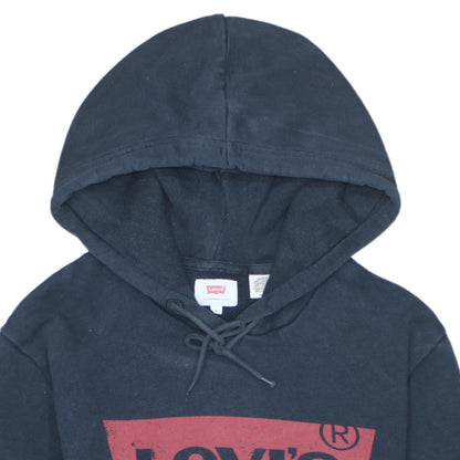 Levi's Men's Blue Pullover Hoodie S Graphic Logo Fleece Sweatshirt