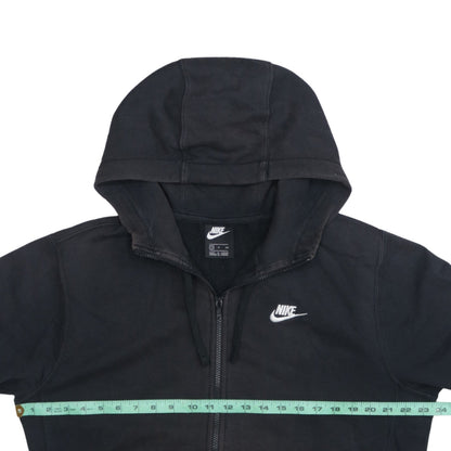 Nike Men's Black Full Zip Hoodie Size S Regular Fit Fleece Sweatshirt