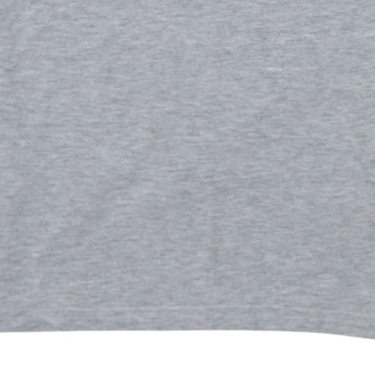 Frank Ferry Men Grey V-Neck Polo Club Embroidered T-Shirt M