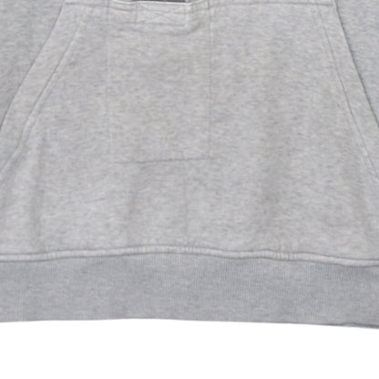 adidas Mens Grey Hoodie Medium Pullover Fleece Logo Sweatshirt