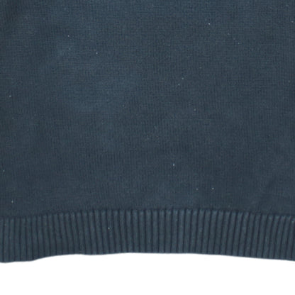 Tommy Jeans Men's Black Cotton Regular Fit Crew Neck Jumper M