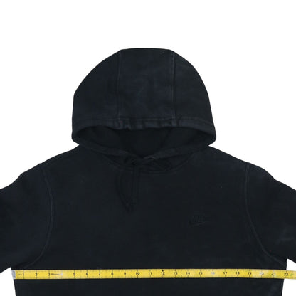 Nike Men's Black Pullover Hoodie Size M Cotton Fleece