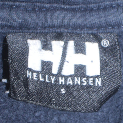Helly Hansen Men's Blue Pullover Hoodie Small Logo Outdoor Sweatshirt
