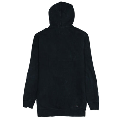 Napapijri Men's Black Pullover Hoodie M Logo Outdoor Fleece