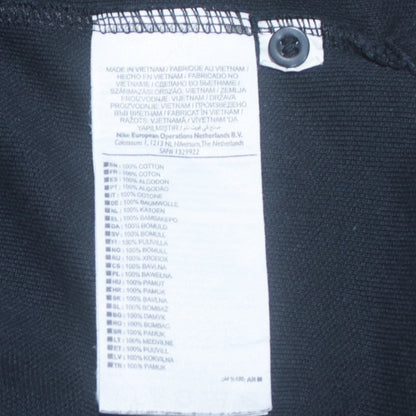 Nike Men's Black Cotton Polo Shirt M Short Sleeve Sports Top