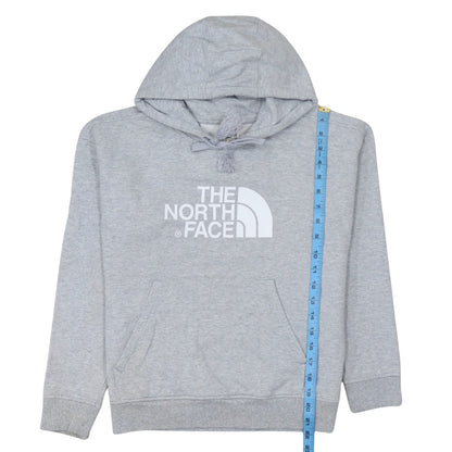 The North Face Womens Grey Pullover Hoodie Size M Cotton Blend