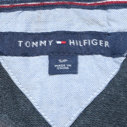 Tommy Hilfiger Men's Grey Cotton Half Zip Jumper Size S