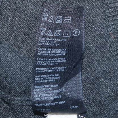 Tommy Hilfiger Men's Grey Cotton Half Zip Jumper Size S